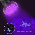 395nm 100 Battery Powered UV Purple Flashlight Detection